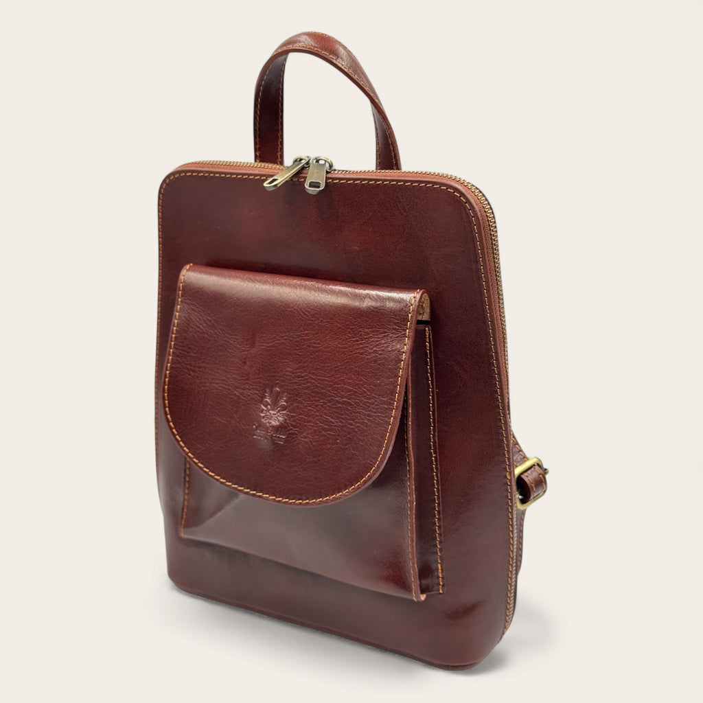 Zaino, borsa a mano e crossbody in pelle “Il Magnifico” – Florence Italy