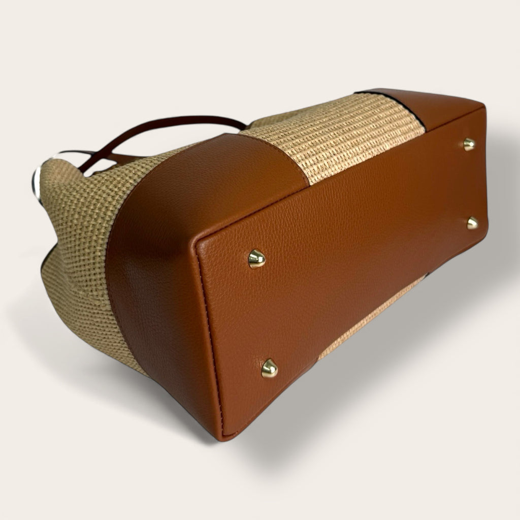 Florence Italy – Borsa Bargello in Paglia e Pelle