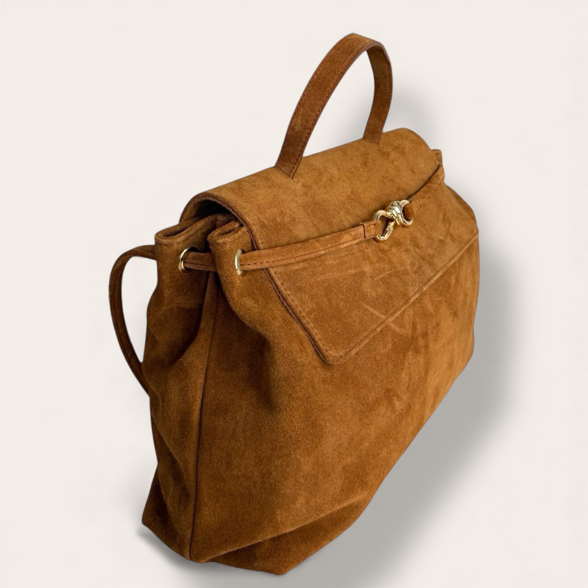 Borsa Aurea in vera pelle scamosciata | Florence Italy