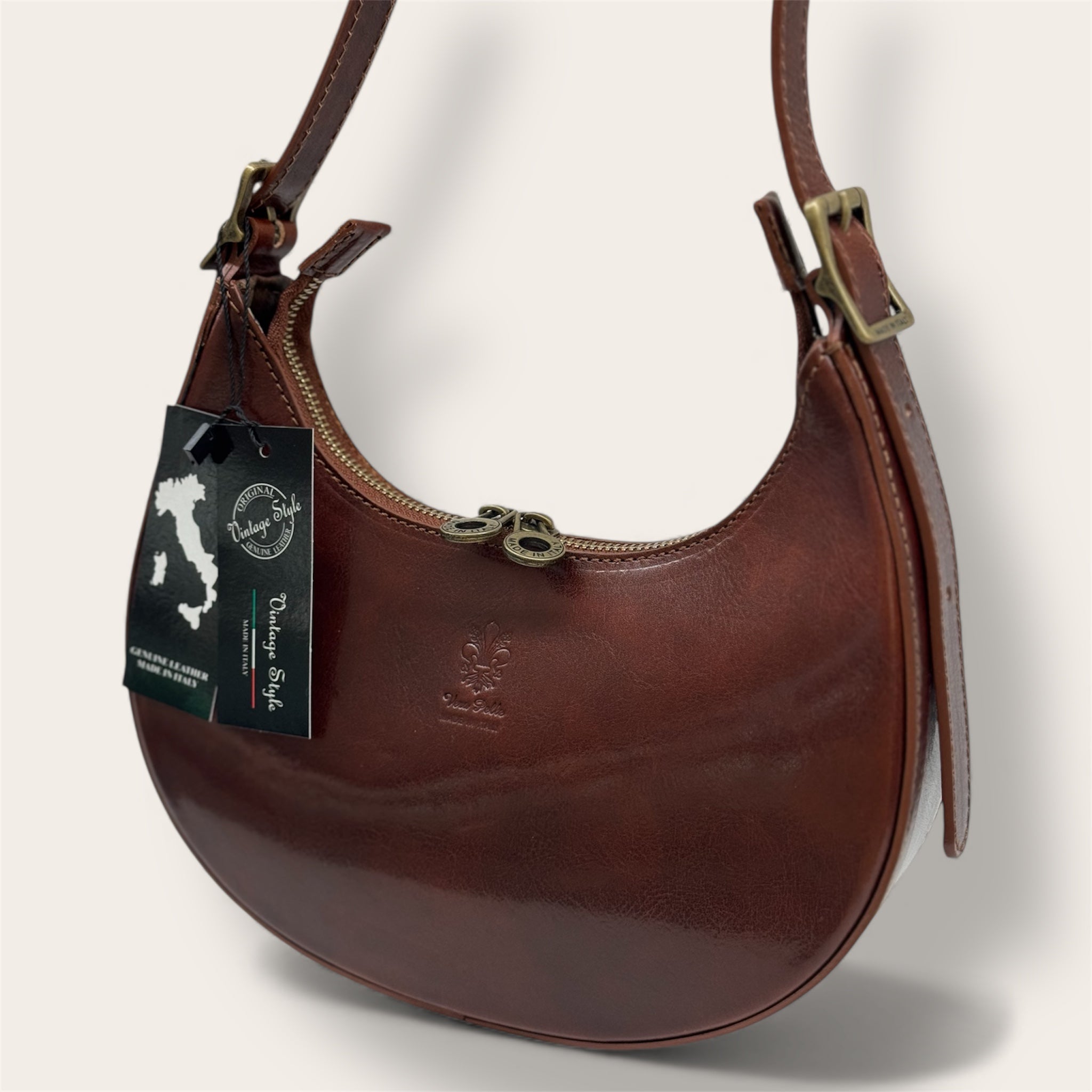 Borsa “Beatrice” marrone – Florence Italy