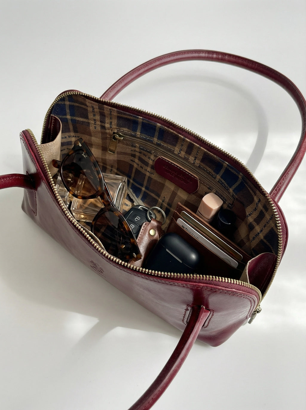 Borsa "Lungarno" bordeaux - Amò