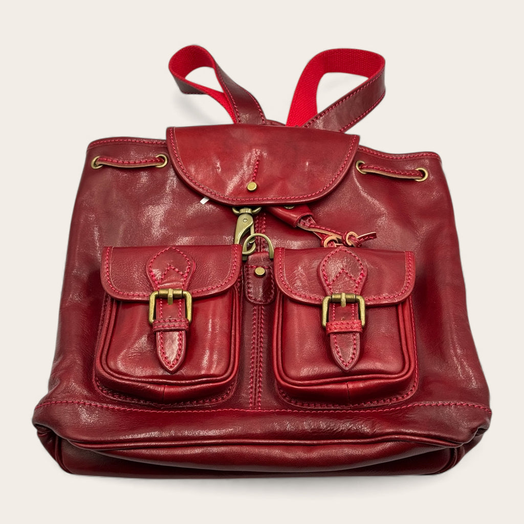 Zaino Firenze – Zaino bordeaux in Vera Pelle Artigianale | Made in Italy