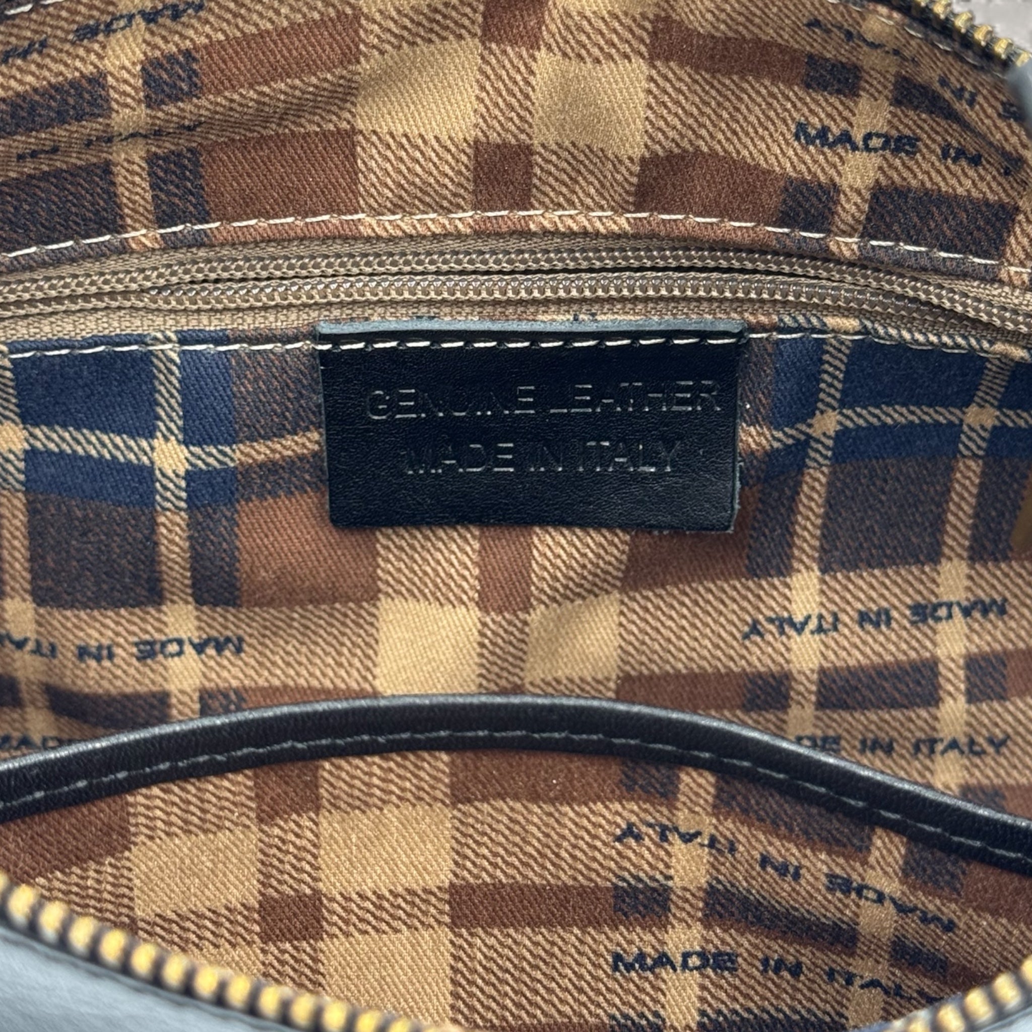 Borsa Novella Nera in vera pelle | Florence Italy