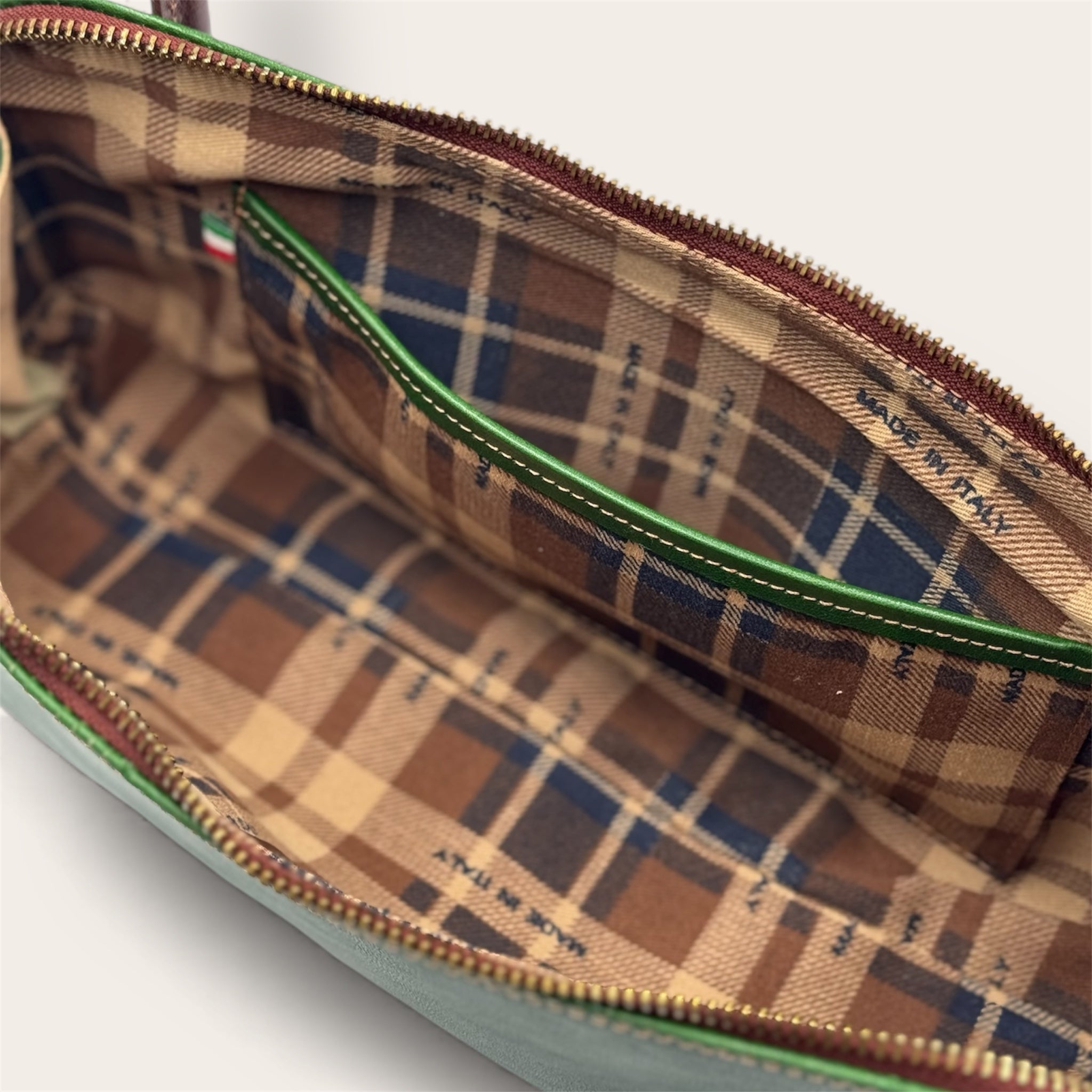 Borsa "Lungarno" verde e marrone - Amò