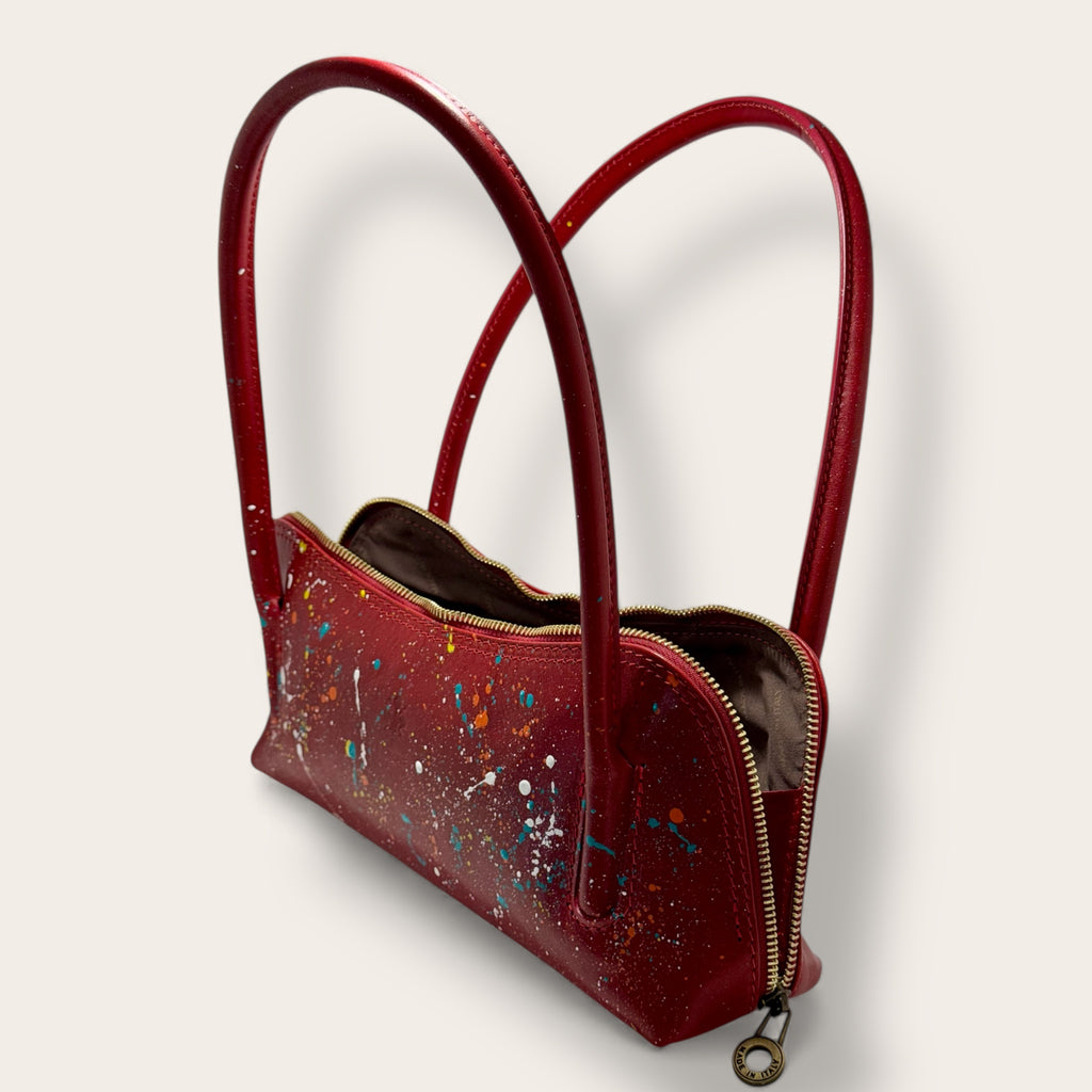 Belvedere – Borsa in pelle dipinta a mano | Pezzo Unico | Florence Italy