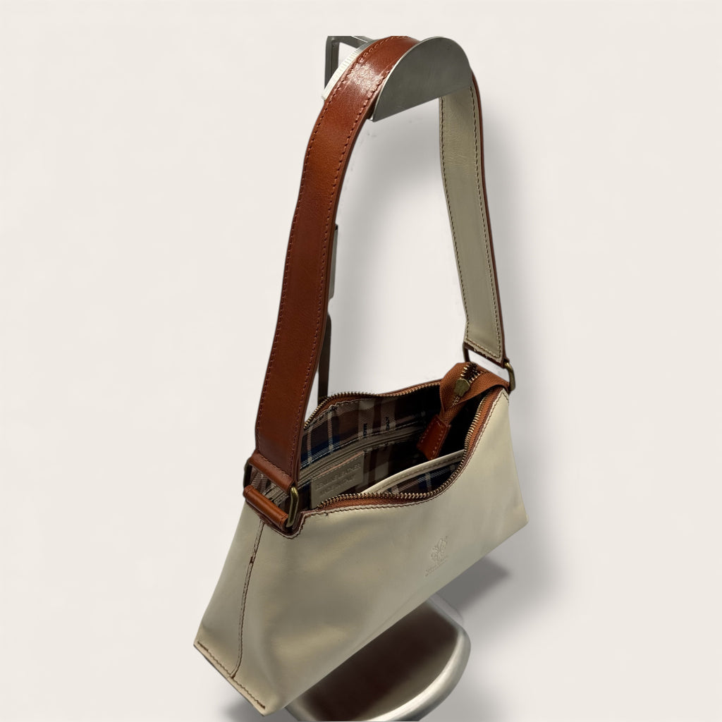 Borsa Novella Avorio in vera pelle | Florence Italy