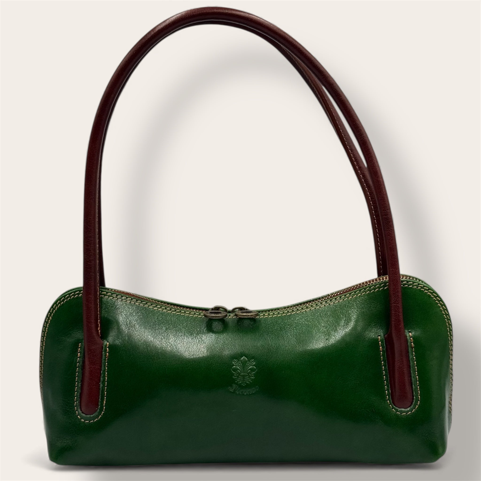 Borsa "Lungarno" verde e marrone - Amò