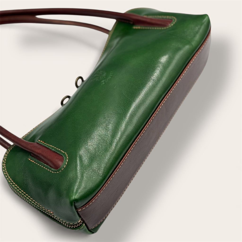 Borsa "Lungarno" verde e marrone - Amò