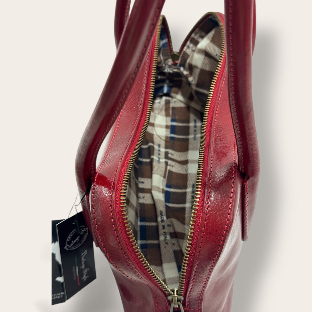 Florence Italy – Tornabuoni Bordeaux | Borsa in Pelle Made in Italy