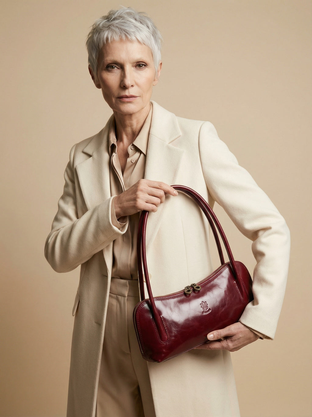 Borsa "Lungarno" bordeaux - Amò