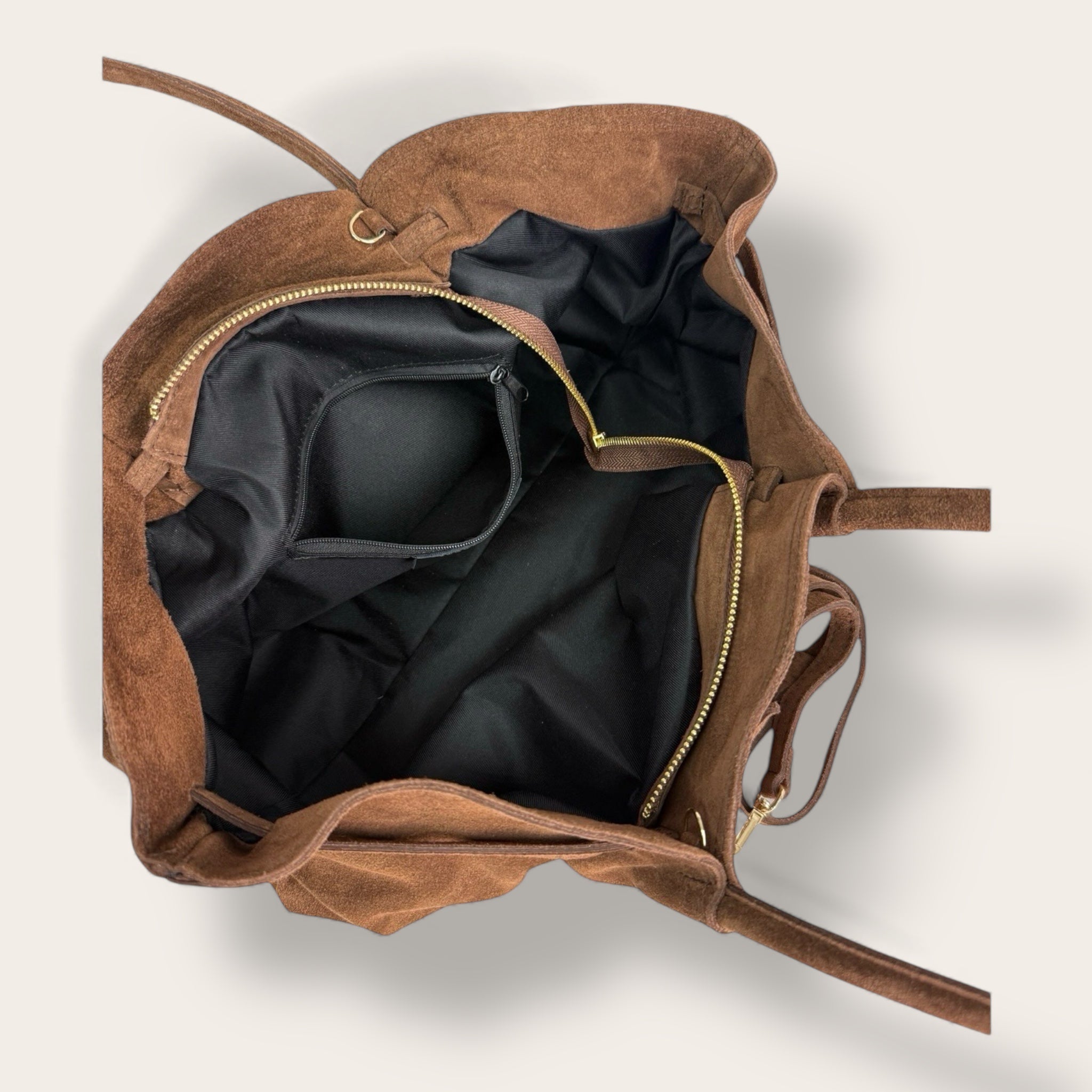 Borsa Rinascimento in vera pelle scamosciata | Florence Italy