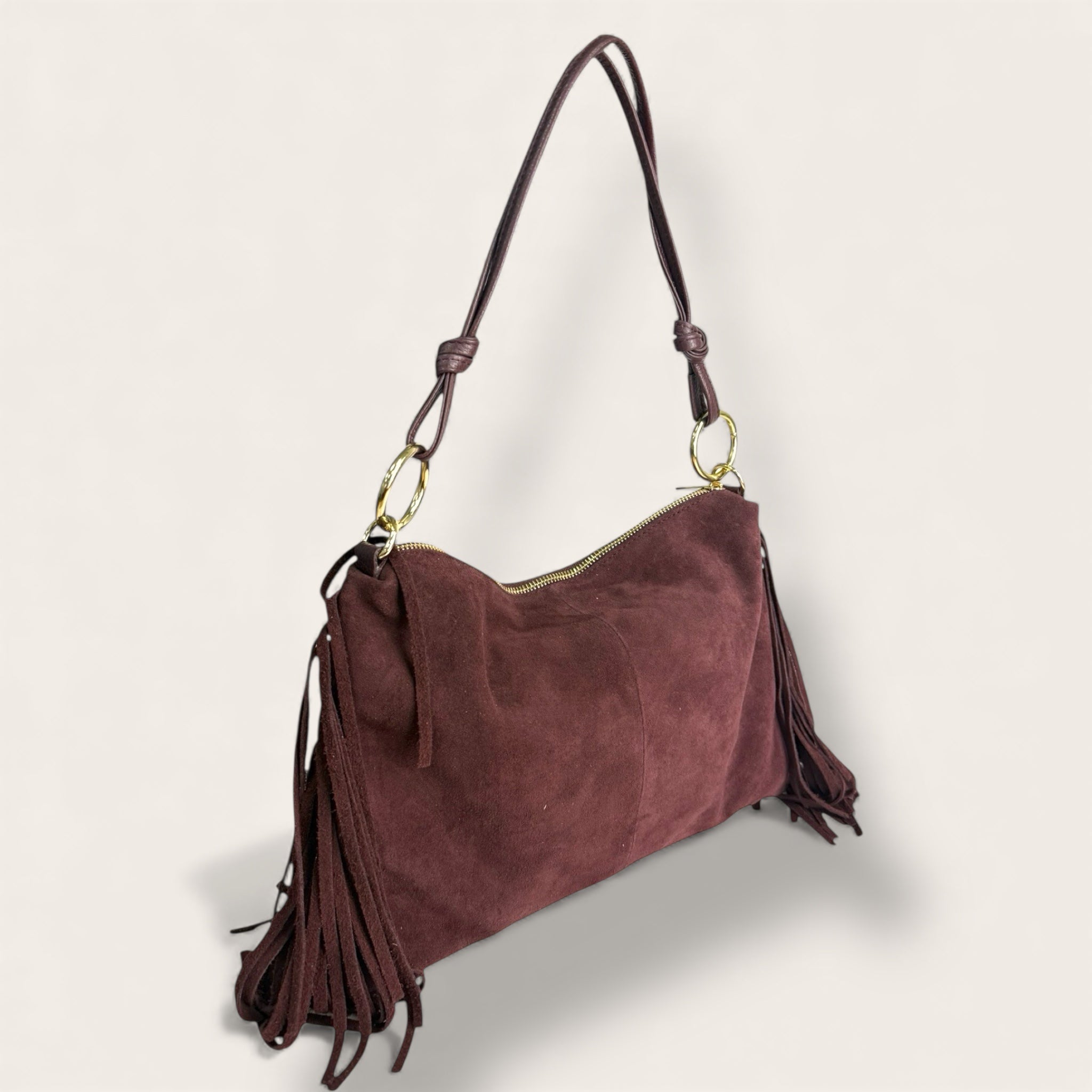 Borsa Medusa in vera pelle scamosciata | Florence Italy