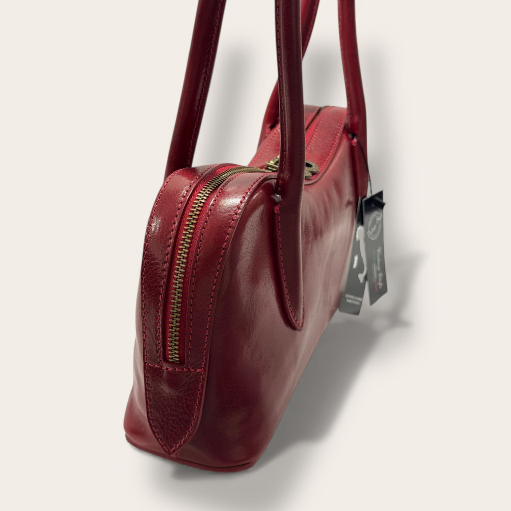 Florence Italy – Tornabuoni Bordeaux | Borsa in Pelle Made in Italy