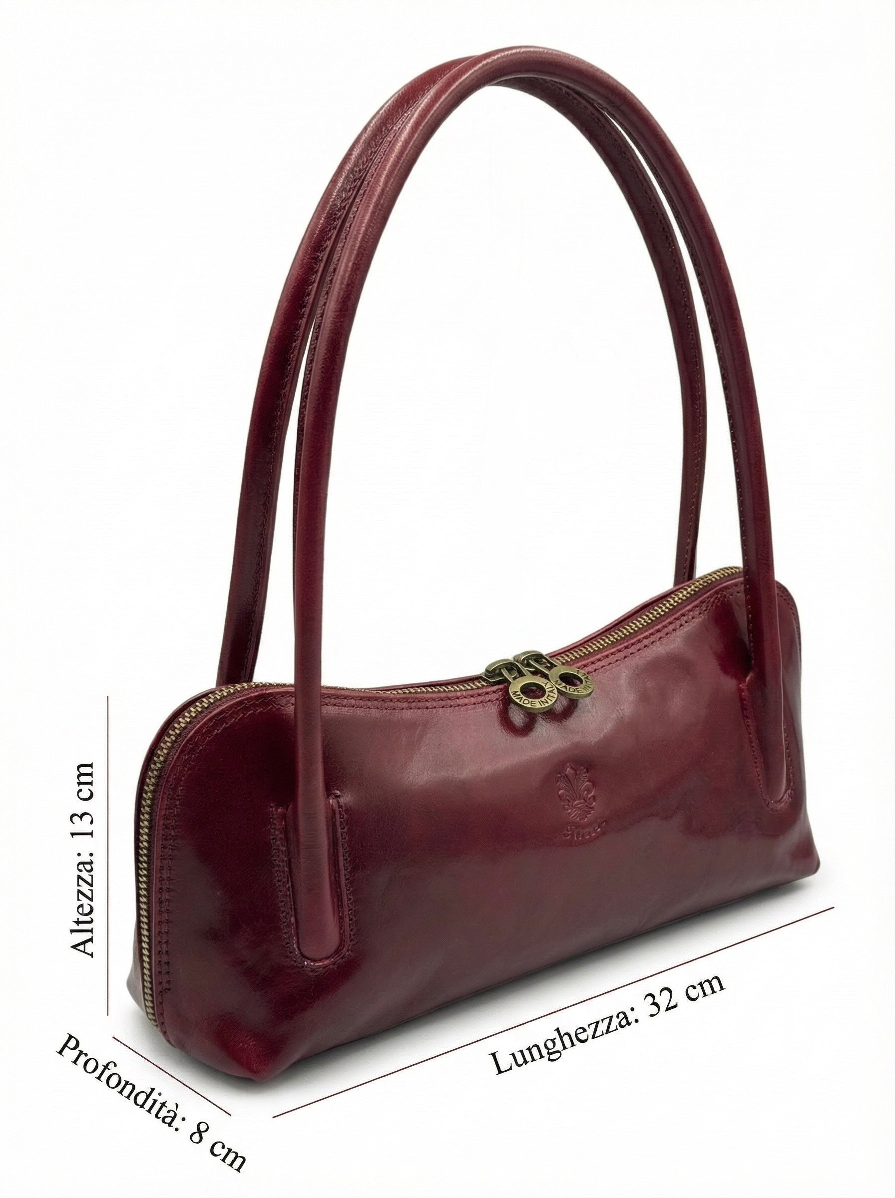 Borsa "Lungarno" bordeaux - Amò